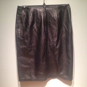 Danier Classic Soft Leather Long Skirt
